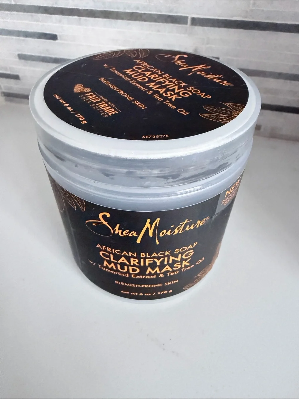 Shea Moisture African Black Soap Clarifying Mud Mask — Black